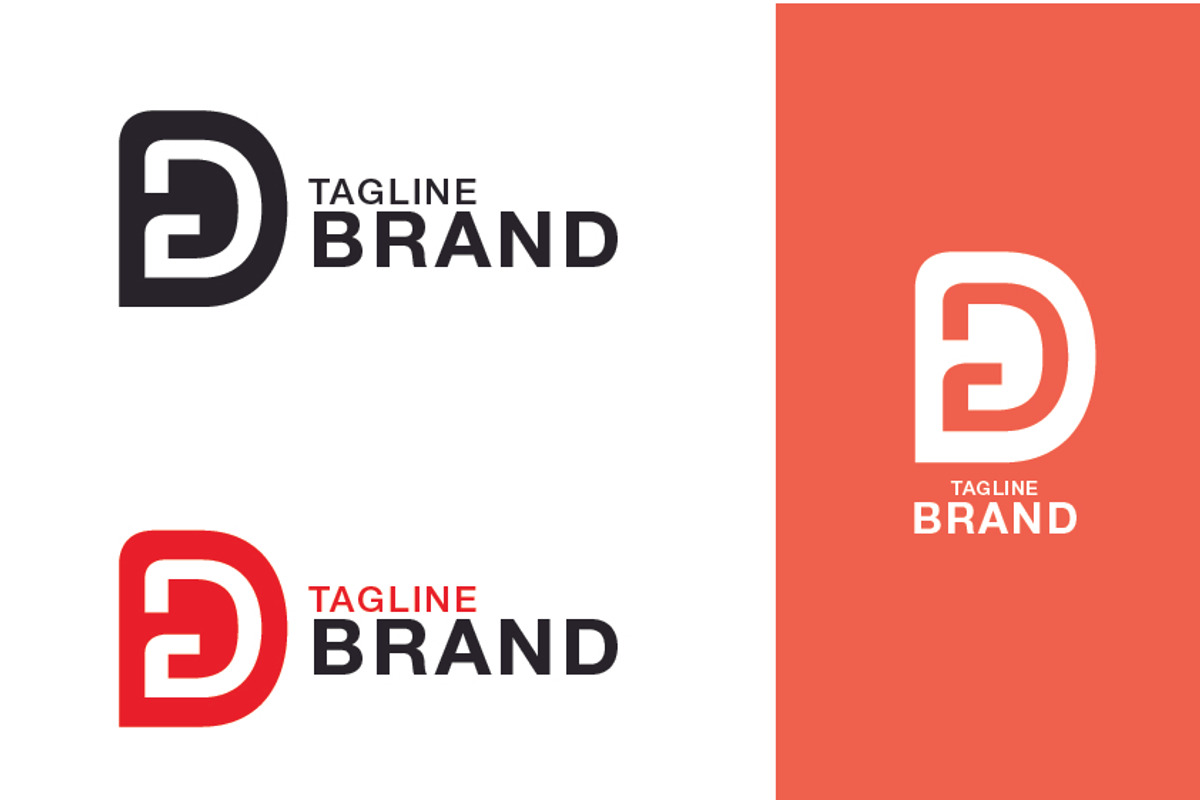 D G Logo Template, a Branding & Logo Template by D&K Project (Photo 4 of 4)