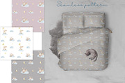 Watercolor cute bunny pattern JPEG, a Pattern Graphic by SleptArt (Thumbnail 5 of 5)