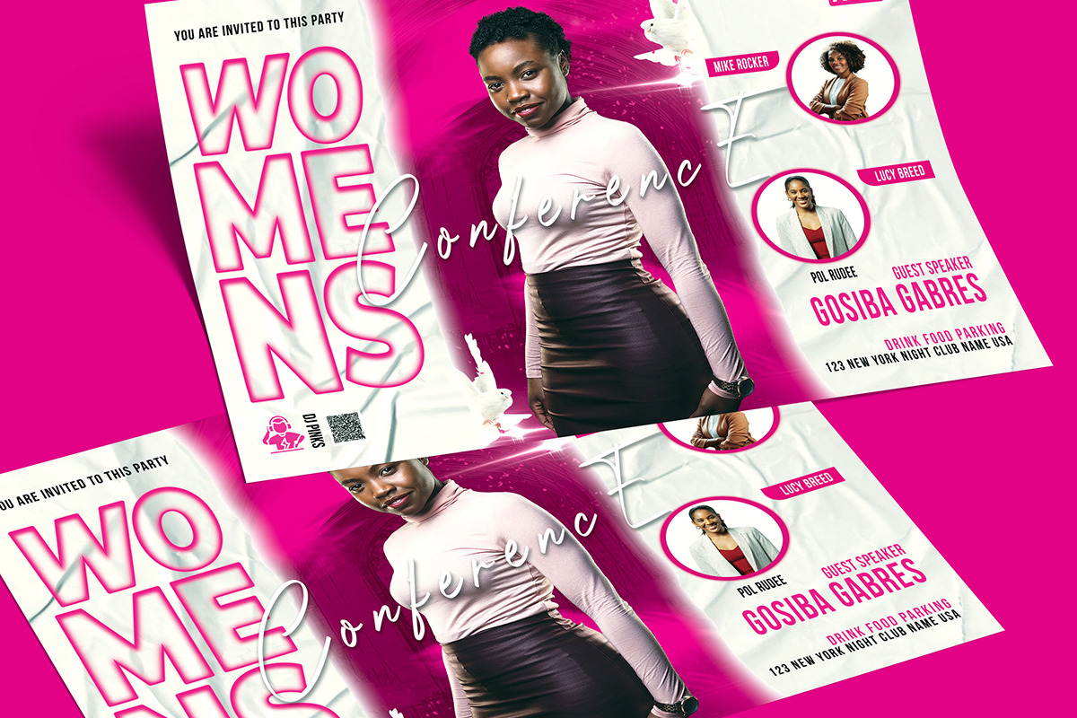 Women's Conference Flyer, a Flyer Template by Poushe Design (Photo 2 of 3)
