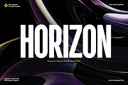 GC Horizon - Modern Bold Condensed, a Sans Serif Font by Glyphonic (Thumbnail 1 of 15)