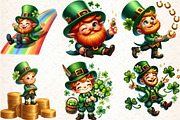 St Patrick's Day Leprechaun Clipart, an Illustration by DreamCafeArt (Thumbnail 2 of 3)