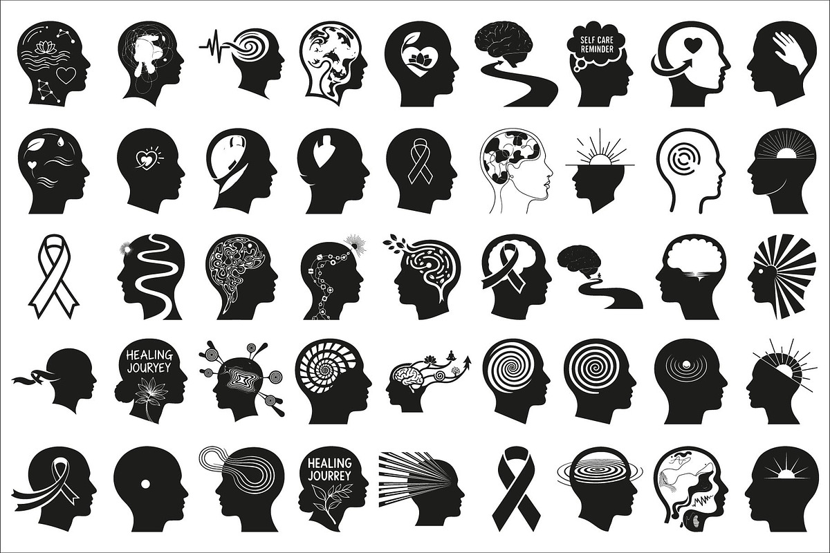 mental health awareness silhouettes, an Illustration by Amazin_art (Photo 1 of 46)