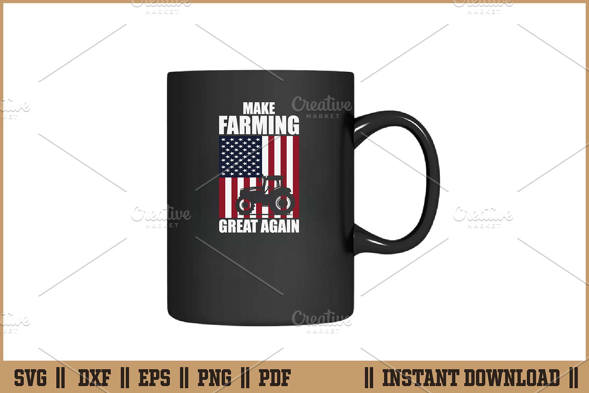 Make Farming Great Again US Flag SVG, a Work Illustration by Handy Arts Studio (Photo 3 of 3)