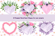 Valentine's Day Watercolor Clipart, an Illustration by TanataDesign (Thumbnail 3 of 6)