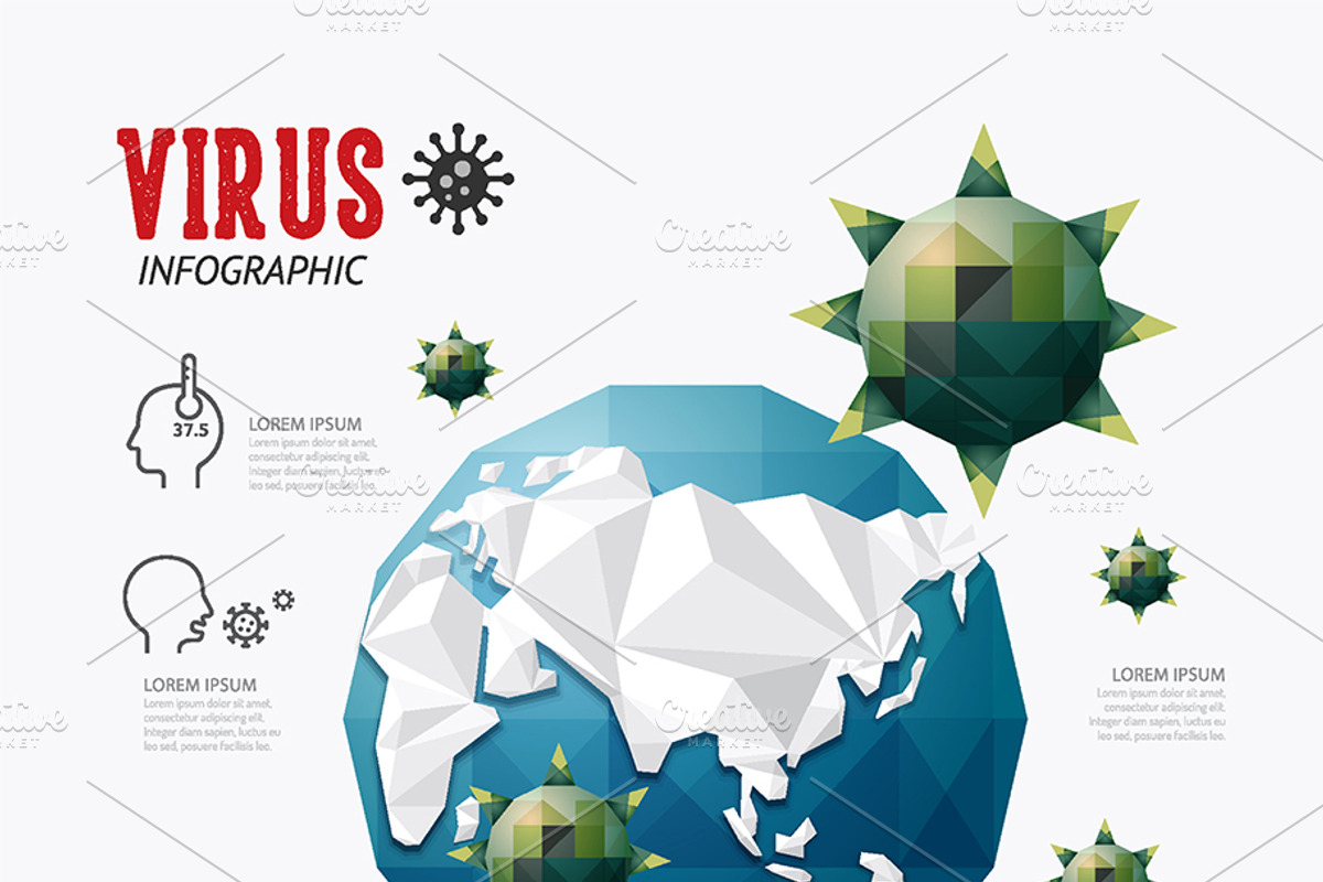 corona covid virus Bundle set, a Healthcare Illustration by Feelplus Creator (Photo 7 of 19)