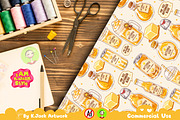 Cute ButterBeer Soda Seamless, a Background Graphic by K.JackArtwork (Thumbnail 6 of 8)