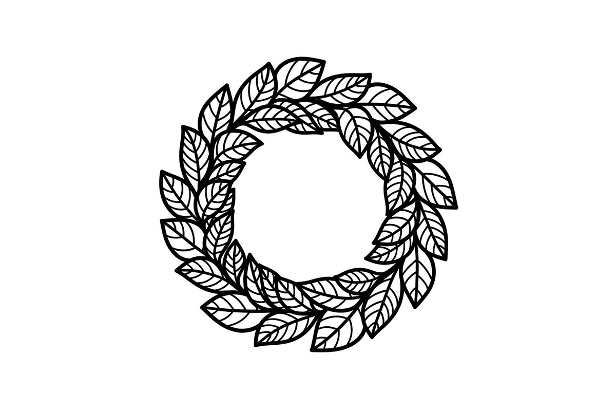Leaf Laurel Wreath Frame Bundle, an Illustration by Gaye Art (Photo 44 of 51)