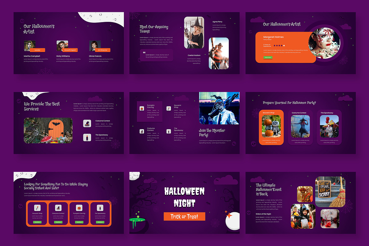 Halloween Google Slides Presentation, a Presentation Template by Premast (Photo 3 of 5)