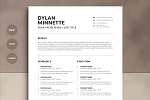 Resume / CV Template, a Resume Template by UX-group