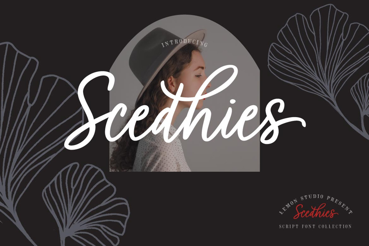 Scedhies - Script, a Script Font by Lemon Studio Type (Photo 1 of 9)