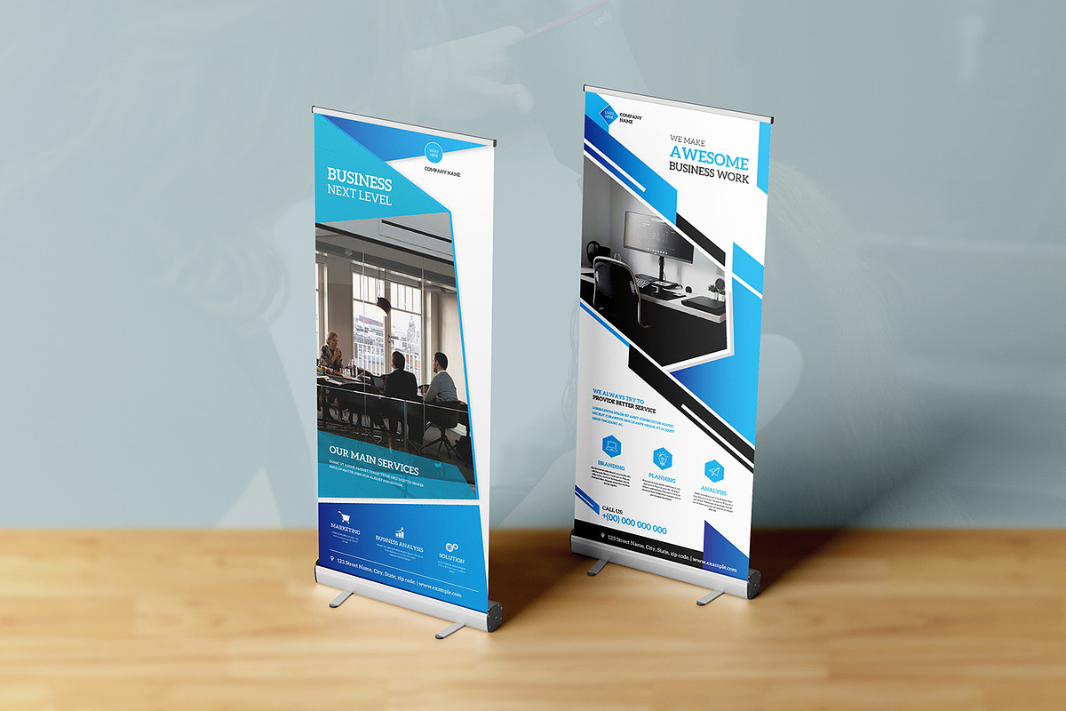 Business Roll Up Banner, a Stationery Template by retrographix (Photo 3 of 4)