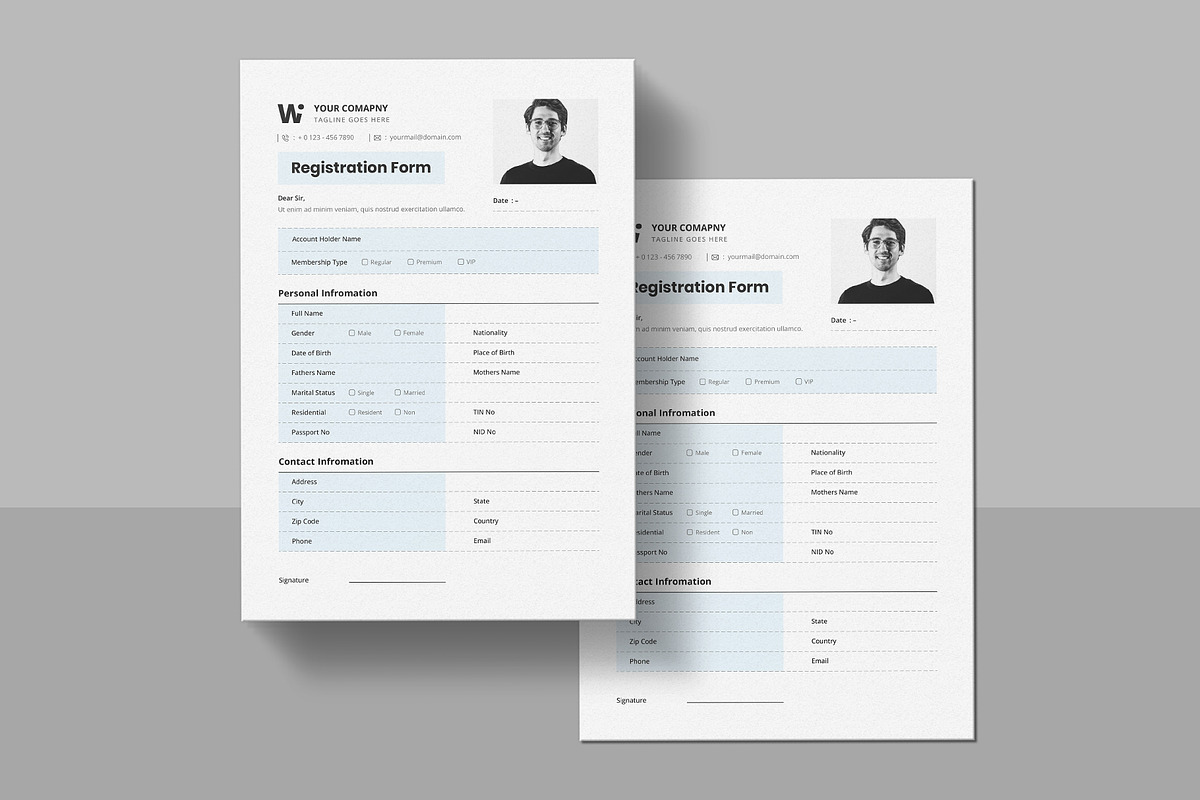 Registration Form | Word, a Stationery Template by Pixelpick (Photo 3 of 3)