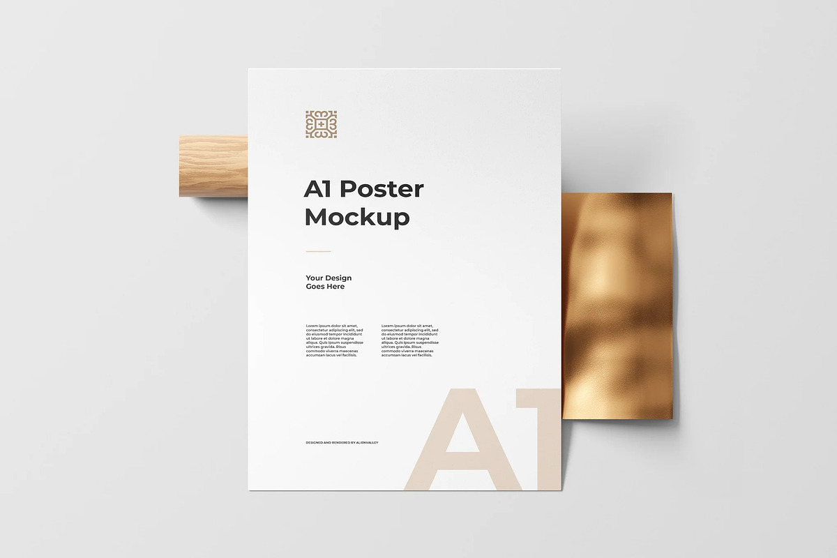 A1 Poster Mockup, an Advertising Mockup by zpackcreative (Photo 1 of 4)