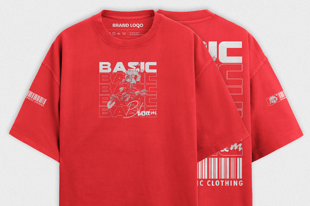 Professional oversize T-Shirt Mockup, a Shirt Mockup by NH graphic (Photo 7 of 11)