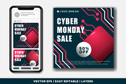 bundle discount 50% Monday cyber, a Social Media Template by Izalsye (Thumbnail 3 of 5)