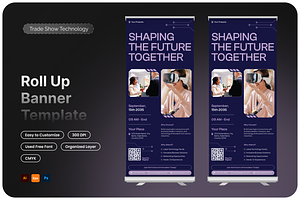 Trade Show Technology Roll Up Banner