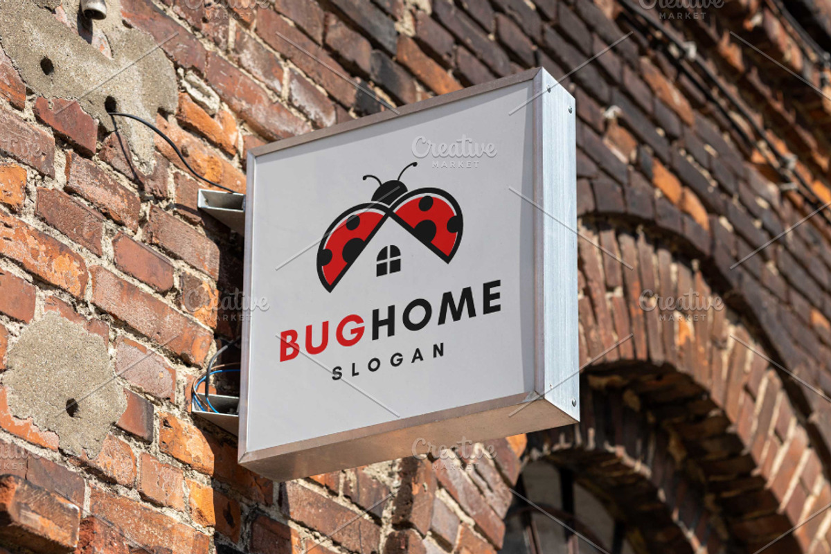 Bug Home Logo, a Branding & Logo Template by Pixes