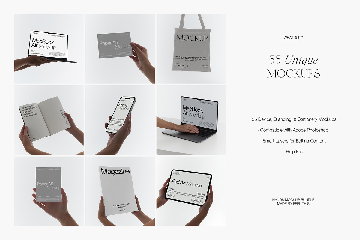 Device & Branding Mockup Bundle, an iPhone Mockup by Feel This (Photo 2 of 25)