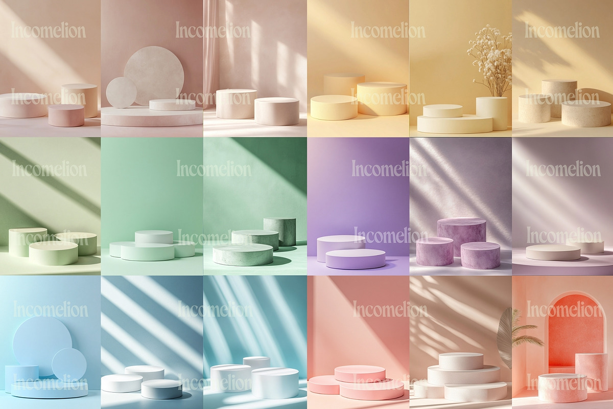 280 Minimal Pastel Product Podiums, a Beauty & Fashion Photo by Incomelion (Photo 7 of 8)