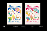 Summer Party Invitation, an Invitation Template by Neermana (Thumbnail 1 of 4)