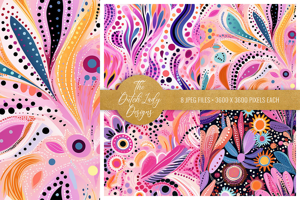 Seamless Whimsical Carnival Patterns, a Pattern Graphic by The Dutch Lady Designs (Photo 5 of 5)