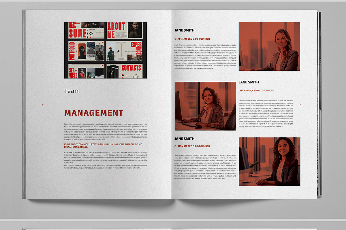 Red Marketing Studio Brochure, a Brochure Template by Boris Cupac (Photo 5 of 7)