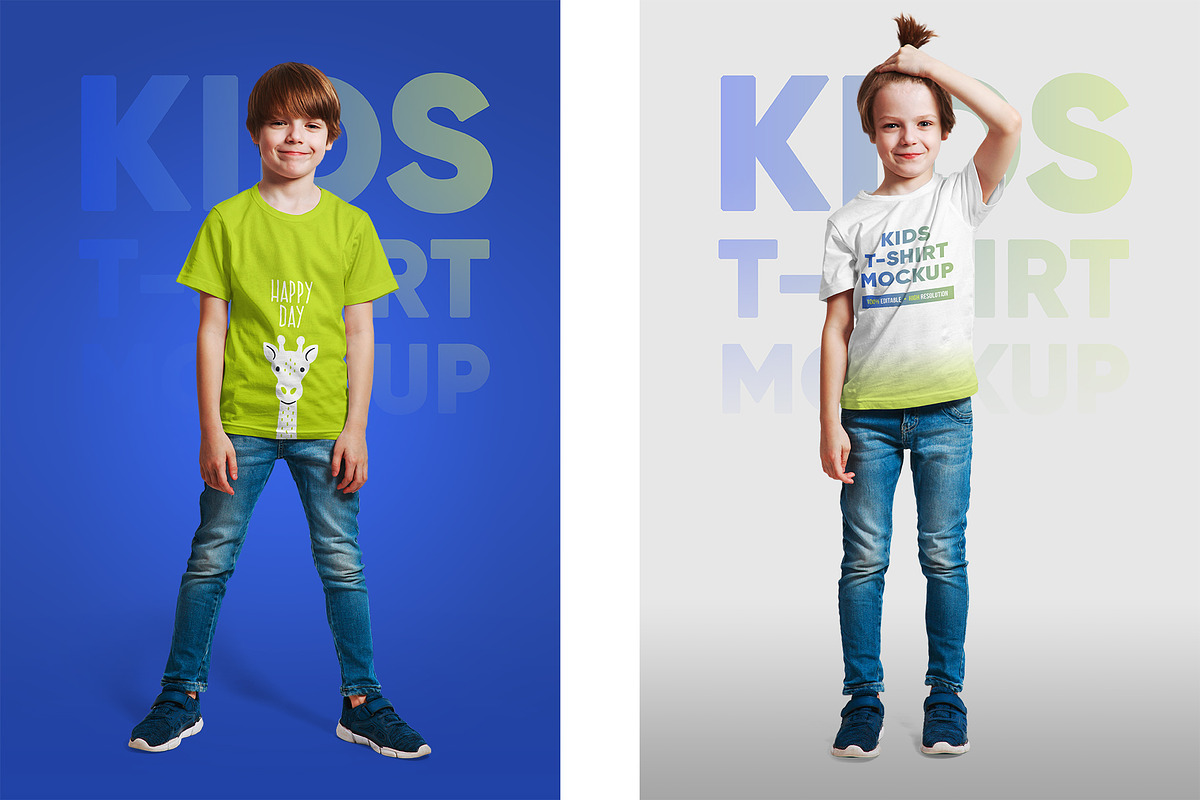 Mixed Kids T Shirt Mockups Vol3, a Shirt Mockup by Hi, Mock-Up! (Photo 4 of 15)