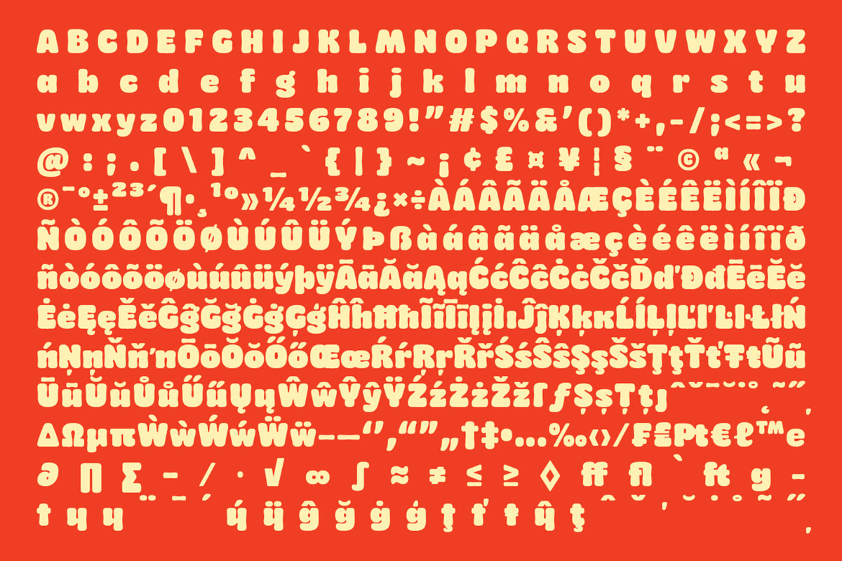 Chomp A Bold Chubby Font, a Sans Serif Font by Glowtype (Photo 14 of 15)