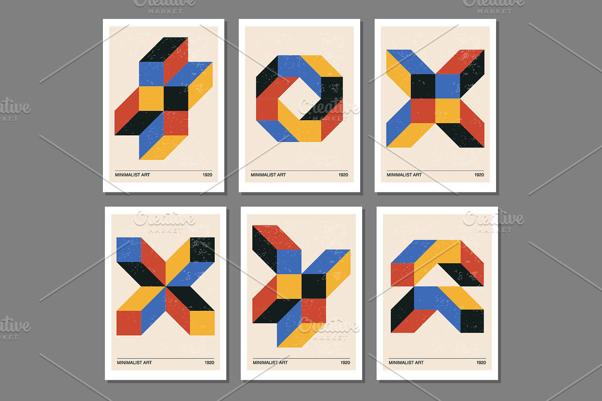 Retro Geometric Printable Wall Art, a Background Graphic by C Design Studio (Photo 4 of 8)