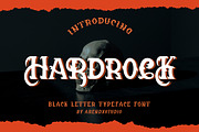 Hardrock - Blackletter Typeface Font, a Handwritten Font by Arendxstudio (Thumbnail 1 of 9)