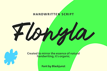 Flonyla – Handwritten Script Font