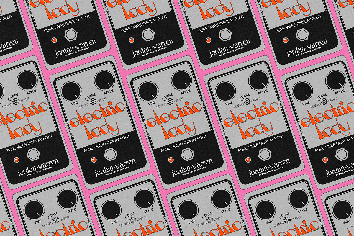 JWV - ELECTRIC LADY, a Sans Serif Font by Jordan Warren Visuals (Photo 8 of 9)