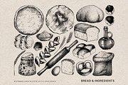 Bakery Illustrations Vector Bundle, a Food Illustration by Yevheniia (Thumbnail 2 of 10)