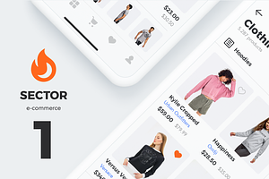 Sector UI Kit. E-commerce