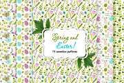 Spring and Easter patterns!, a Pattern Graphic by Nafanya (Thumbnail 1 of 7)