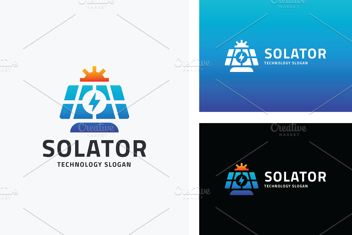 Solar Panel Energy Logo, a Branding & Logo Template by Design_Planet (Photo 1 of 3)