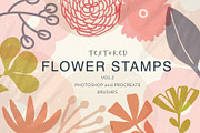 Textured Flower Stamps Vol 2, a Brush Add-On by Sweet Fig (Thumbnail 1 of 8)