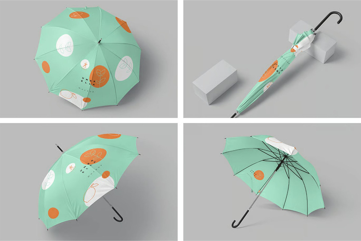 Umbrella Mockups, a Product Mockup by megostudi0 (Photo 1 of 6)