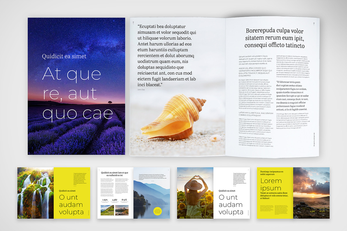 Lifestyle Magazine Template, a Print Template by McLittle Stock (Photo 1 of 6)
