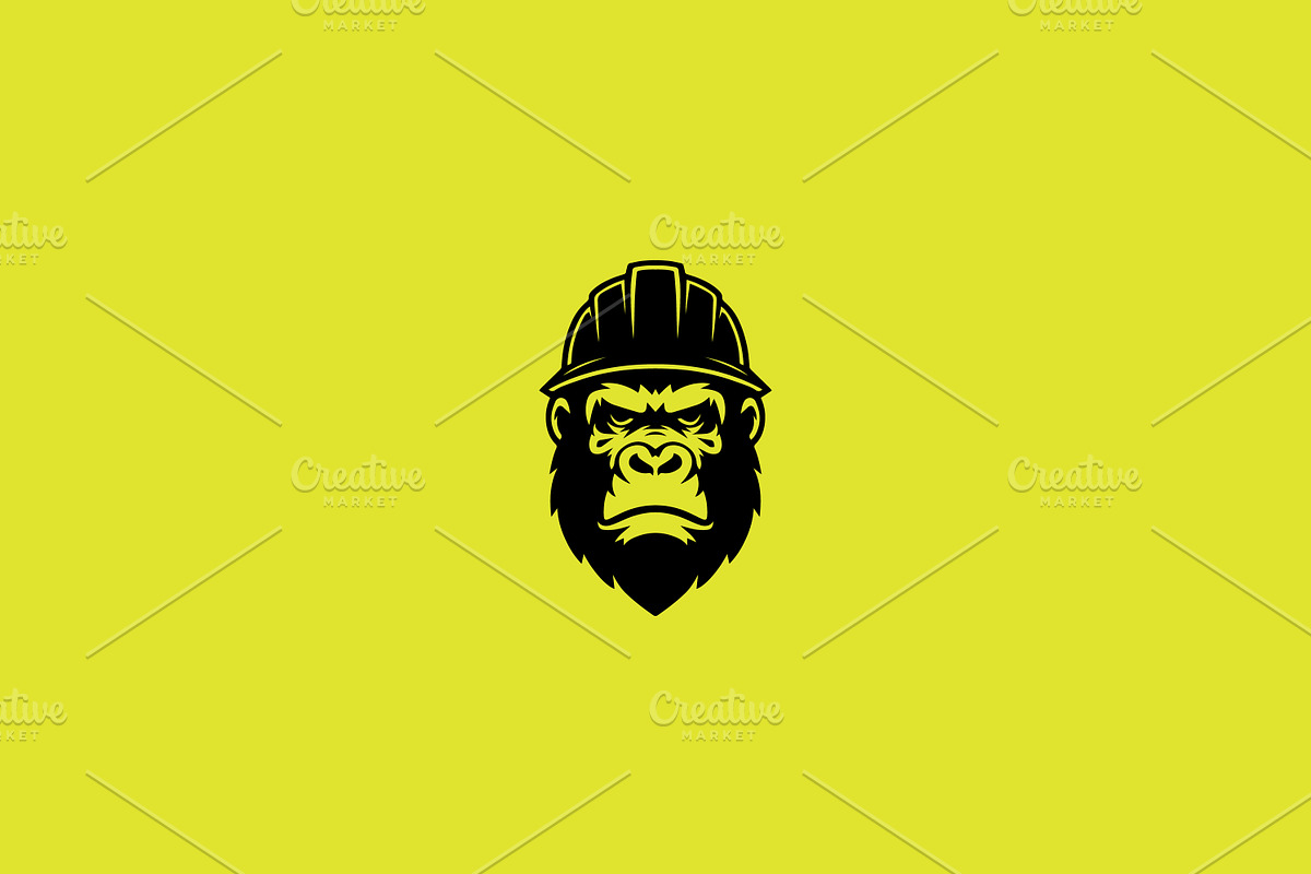 Gorilla logo collection, a Branding & Logo Template by Team_Ultra_Graphics (Photo 3 of 9)