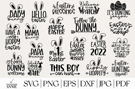 Easter SVG Bundle - Spring SVG