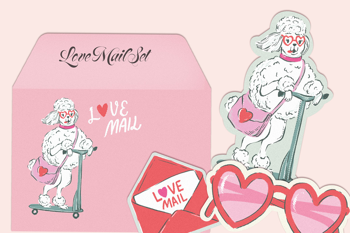 Valentine's Cards Die-Cut Shapes, a Seasonal Illustration by HannaSymo (Photo 10 of 13)