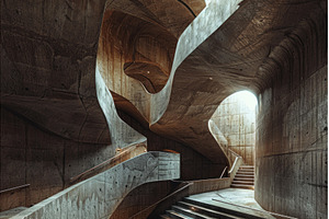 Modern building interior with, an Architecture Photo by Ylivdesign