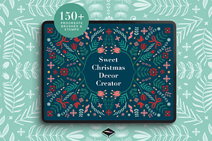 Christmas Decor Maker for Procreate, a Brush Add-On by Pencil Twist