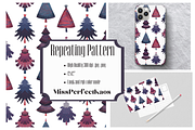 Christmas trees-Repeating Pattern, a Pattern Graphic by MissPerfectKaos (Thumbnail 1 of 4)