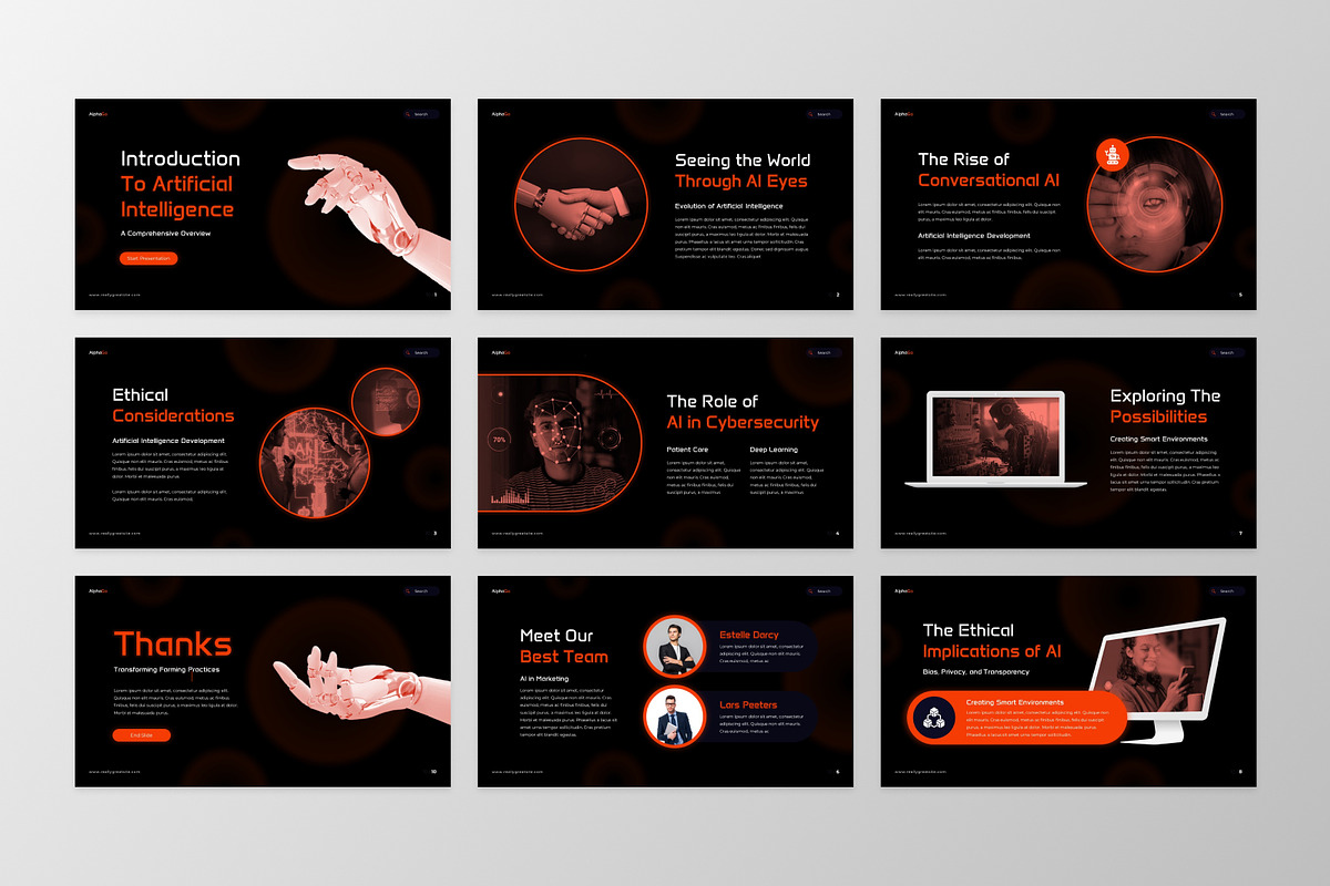 AlphaGo - Artificial Intellegence, a Presentation Template by GraphauseProject (Photo 2 of 6)