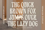Hermush Display, a Font by Letterhend Studio (Thumbnail 8 of 9)