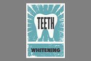 Dentistry grunge vector poster set., a Healthcare Illustration by PoPaShop (Thumbnail 4 of 8)