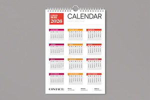 Calendar 2026 Layout Template, a Stationery Template by MightyDesign
