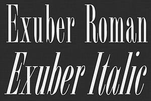 Exuber Typeface